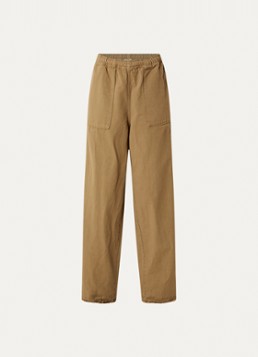 American Vintage Dames Namazliane mid waist wide fit broek met opgestikte zakken in de kleur Mosgroen, maat: L
