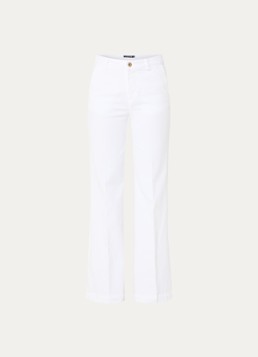 River Woods Dames High waist flared jeans met gekleurde wassing in de kleur Wit