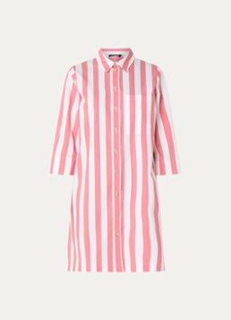River Woods Dames Mini blousejurk met streepprint in de kleur Roze