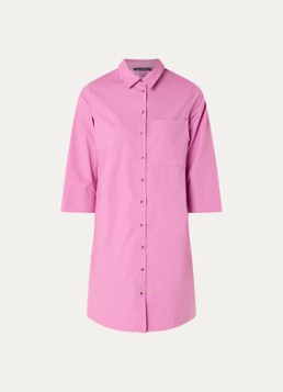 River Woods Dames Midi blousejurk met borstzak in de kleur Roze
