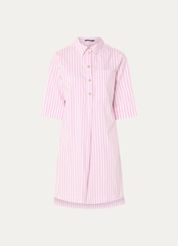 River Woods Dames Mini tuniekjurk met streepprint en borstzak in de kleur Roze
