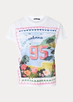 River Woods Dames T-shirt met print in de kleur Wit