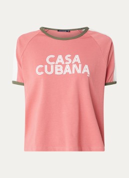 River Woods Dames T-shirt met print in de kleur Roze