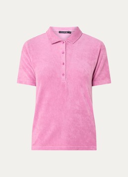 River Woods Dames Polo van fleece in de kleur Paars