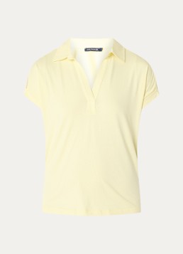 River Woods Dames Tuniek met broderie in de kleur Geelgoud