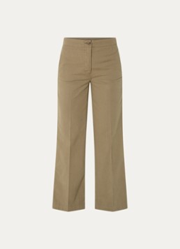 River Woods Dames High waist straight fit broek met steekzakken in de kleur Khaki
