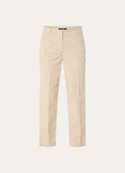 River Woods Dames High waist straight fit chino met steekzakken in de kleur Zand