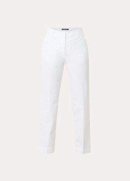 River Woods Dames High waist straight fit chino met steekzakken in de kleur Wit