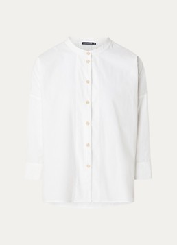 River Woods Dames Blouse met plooidetail in de kleur Wit