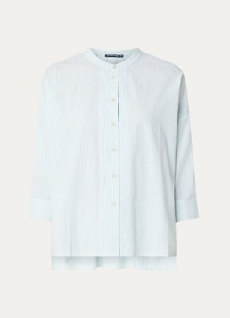 River Woods Dames Blouse met streepprint in de kleur Groen
