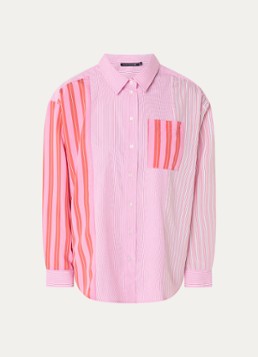River Woods Dames Blouse met streepprint in de kleur Roze