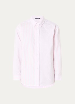 River Woods Dames Blouse met streepprint in de kleur Lichtroze