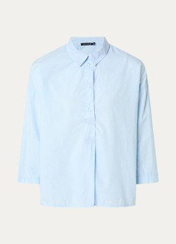 River Woods Dames Tuniek met plooidetail in de kleur Lichtblauw