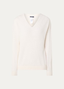 River Woods Dames Fijngebreide trui in alpaca wolblend in de kleur Creme