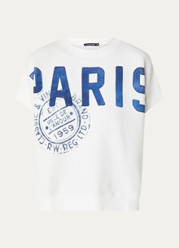 River Woods Dames Sweater met print in de kleur Wit