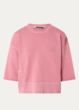 River Woods Dames Sweater met opgestikte zak in de kleur Cranberryrood