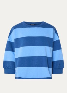 River Woods Dames Sweater met streepprint in de kleur Blauw