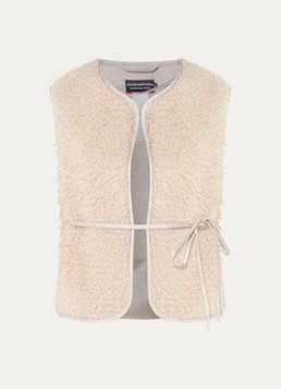 River Woods Dames Vest van teddy in de kleur Beige