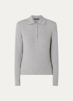 River Woods Dames Polo met stretch in de kleur Lichtgrijs