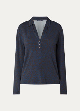 River Woods Dames Tuniek van jersey met panterprint in de kleur Donkerbruin