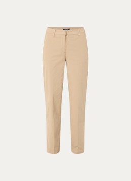 River Woods Dames High waist straight fit broek met steekzakken in de kleur Beige