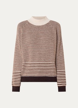 River Woods Dames Fijngebreid vest in wolblend in de kleur Bruin