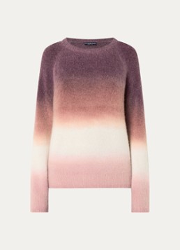 River Woods Dames Fijngebreide trui in alpaca wolblend in de kleur Bordeauxrood