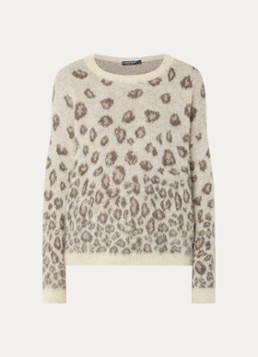 River Woods Dames Fijngebreide trui in alpaca wolblend in de kleur Beige