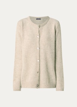 River Woods Dames Fijngebreid vest in alpaca wolblend in de kleur Zand