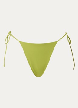 Aya Label Dames The Selene bikinislip met geknoopt detail in de kleur Lime, maat: S