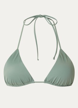 Aya Label Dames The Iris triangel bikinitop met uitneembare vulling in de kleur Olijfgroen, maat: M