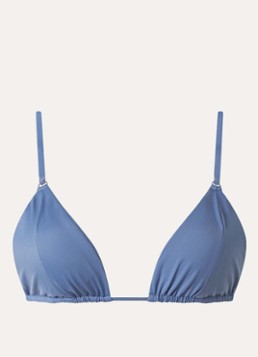 Aya Label Dames The Melia triangel bikinitop met uitneembare vulling in de kleur Staalblauw, maat: S
