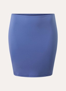 Aya Label Dames Mini strandrok in de kleur Staalblauw, maat: XS/S