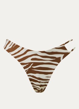 Aya Label Dames The Rhea tanga bikinislip in de kleur Beige, maat: L
