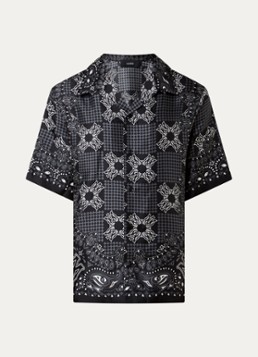 AMIRI Heren Check regular fit overhemd met print in de kleur Zwart, maat: L