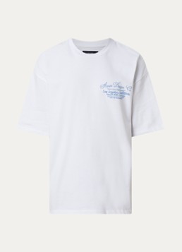 AMIRI Heren Dreamers Chain T-shirt met logo- en backprint in de kleur Wit, maat: S