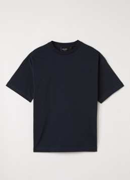 Lyle & Scott Jongens Oversized T-shirt met logo in de kleur Donkerblauw, maat: 15J-16J=176
