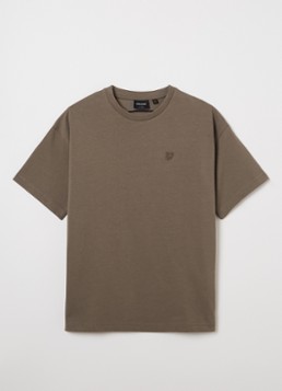 Lyle & Scott Jongens T-shirt met logoborduring in de kleur Groen, maat: 14-15J=164