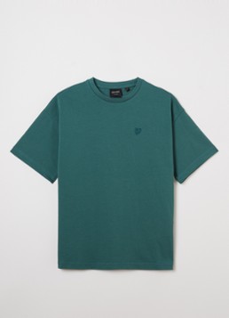 Lyle & Scott Jongens T-shirt met logoborduring in de kleur Groen, maat: 14-15J=164