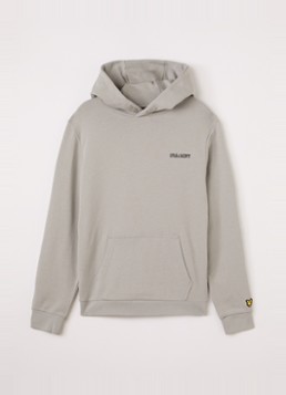 Lyle & Scott Jongens Hoodie met logo in de kleur Grijs, maat: 10-11J=140