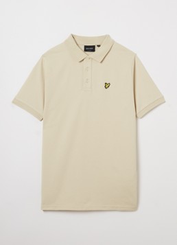 Lyle & Scott Jongens Polo met logoborduring in de kleur Beige, maat: 12-13J=152