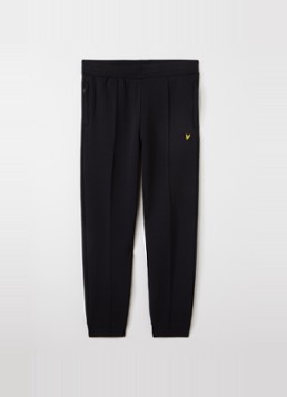 Lyle & Scott Jongens Tapered fit joggingbroek met logo in de kleur Zwart, maat: 14-15J=164