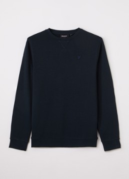 Lyle & Scott Jongens Sweater met logoborduring in de kleur Donkerblauw, maat: 10-11J=140