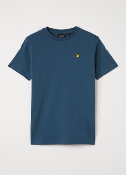 Lyle & Scott Jongens T-shirt met logoborduring in de kleur Petrol, maat: 15J-16J=176