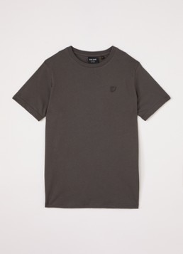 Lyle & Scott Jongens T-shirt met logoborduring in de kleur Donkergrijs, maat: 12J-13J=152