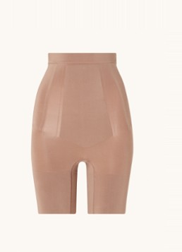 SPANX Dames Oncore high waisted corrigerende short in de kleur Lichtbruin, maat: 002