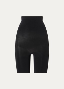 SPANX Dames Seamless Power high waisted corrigerende short in de kleur Zwart, maat: XL