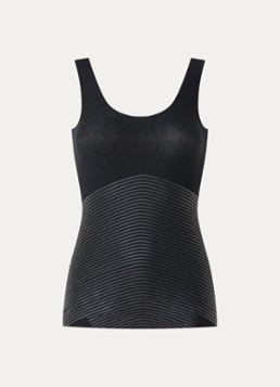 SPANX Dames Tanktop met structuur in de kleur Zwart, maat: XXL