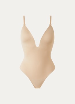 SPANX Dames Corrigerende body met voorgevormde cups in de kleur Beige, maat: M