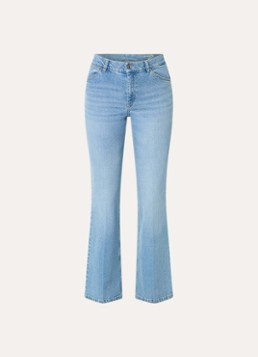 Gardeur Dames High waist flared jeans met lichte wassing in de kleur Indigo